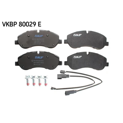 Imagen de SKF VKBP 80029 E Juego de pastillas freno con contacto avisador desgaste FORD: Transit V363 Bus