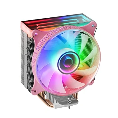 Imagen de VENTILADOR CON DISIPADOR DE CPU MARS GAMING MCPU VR PINK DISE??O DOBLE ESPEJO INFINITO 4 HEADPIPES
