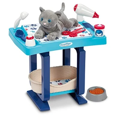 Imagen de Ecoiffier Centro de Cuidados Juguete para Gatos, Incluye Gato Peluche, 13 Accesorios, Adecuado A Partir 18 Meses (7600001904)