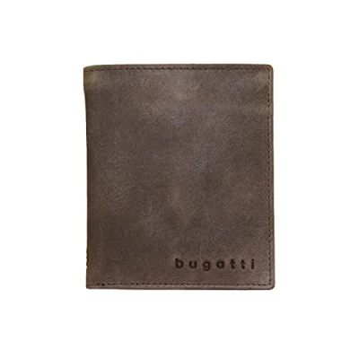 Imagen de billetera Bugatti Volo con solapa, 11 cm, marrón