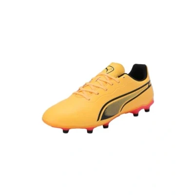 Imagen de Puma KING Match FG/AG Botas de fútbol con tacos, Hombre, Talla: 40.5, Sun stream/black/sunset glow Zapatos