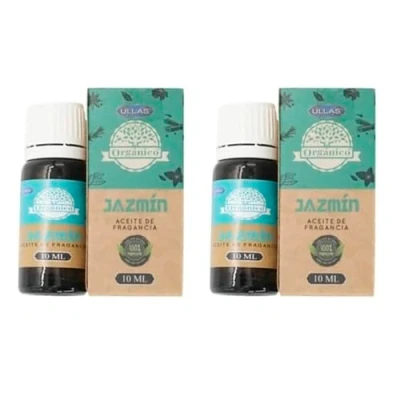Imagen de Aromasenses 2 unds Aceite Esencial Jazmin Ullas 10 ml Quemador Difusor Velas Perfumadas (10 ml, jazmin)