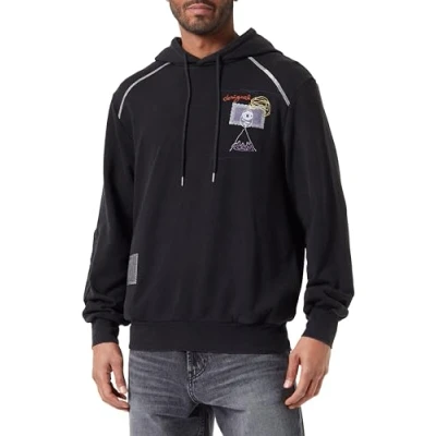 Imagen de Desigual Sweat_Mario Sudadera, Negro, M para Hombre
