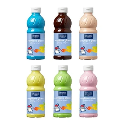 Imagen de Lefranc Bourgeois Set Acrílico Glossy, Colores Frescos, 1500