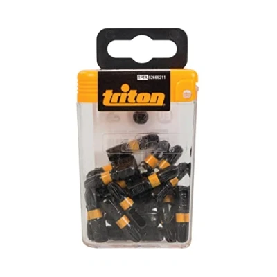 Imagen de Triton TPTA52695211 Pack de 25 puntas Pozidriv para atornillador impacto, color negro