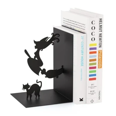 Imagen de Balvi sujetalibros Magic Color Negro En Forma de Bruja Metal 17 cm