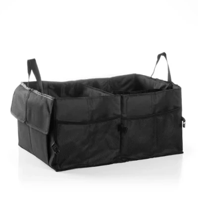 Imagen de InnovaGoods® Organizador para Coches Plegable el Interior de Tu Coche con Base Velcro Mayor Sujeción, Maletero Gran Capacidad 55 L Viajes Eficientes y Ordenados