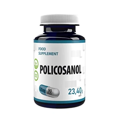 Imagen de Hepatica Policosanol 25mg 90 Cápsulas Vegan, Probado en Laboratorio, suplemento de alta resistencia, sin gluten OGM
