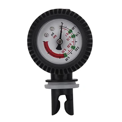 Imagen de Barómetro de presión aire para kayak, medidor inflable botes MAGT Accesorios kayak Probador manómetro nylon balsa bote surf negro