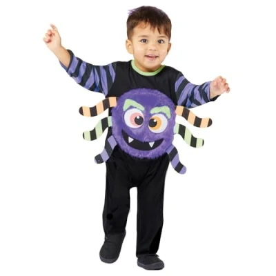 Imagen de amscan 9914765 Disfraz de araña morada para niños pequeños (18 24 meses)
