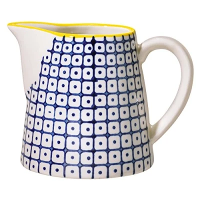 Imagen de BLOOMINGVILLE Jarrita de Leche Carla Lapis Jarra da Loza Ø 8,5 x H cm, Azul, Cerámica, Capacidad 250 ml