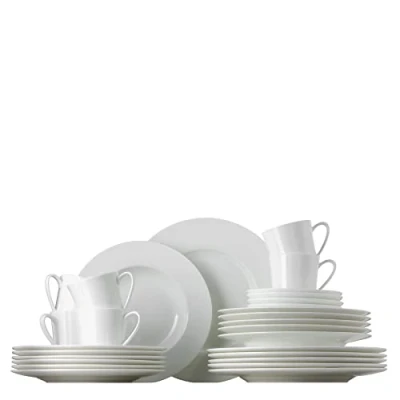 Imagen de Rosenthal 61040 800001 18743 Vajilla de Porcelana (1 Servicio, 5 Piezas), Color Blanco