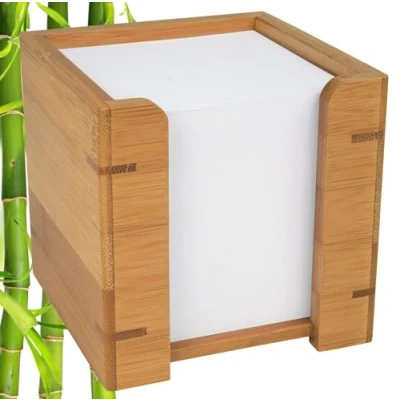 Imagen de Wedo 61707 Caja para hojas de notas bambú, incluye las