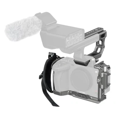 Imagen de SMALLRIG FX3 / FX30 HawkLock Kit de Jaula Cámara Liberación Rápida para Sony con Extensión Mango XLR, Correa Muñeca y Abrazadera Cable HDMI, Zapata Fría QR, Arca 4771