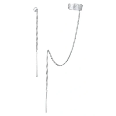 Imagen de Elli Assymetric CUFF Pendientes, Mujer, Talla: One Size, Silber