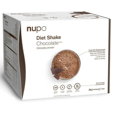 Imagen de NUPO Diet Shake Chocolate Batidos dietéticos de primera calidad para el control peso I Batido sustitutivo comidas probado clínicamente 30 Raciones Sin OMG
