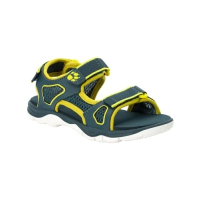 Imagen de Jack Wolfskin Taraco Beach Sandal K, Sandalia Unisex Adulto, Verde Claro, 35 EU Estrecho