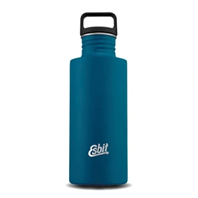 Imagen de Esbit Botella de agua Sculptor, acero inoxidable, libre BPA; negro, plata y más colores, 0,75L 1L, colegio, agua, ciclismo, deporte