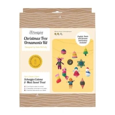 Imagen de Scheepjes Kit de Crochet Adornos para Arbol Navidad 1 Juego