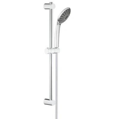 Imagen de GROHE Vitalio Joy 110 Set de ducha (teleducha 11 cm y 1 chorro, barra pared 60 cm, flexo 1.75 m, sistema antical, menor consumo agua), cromo, 27322000