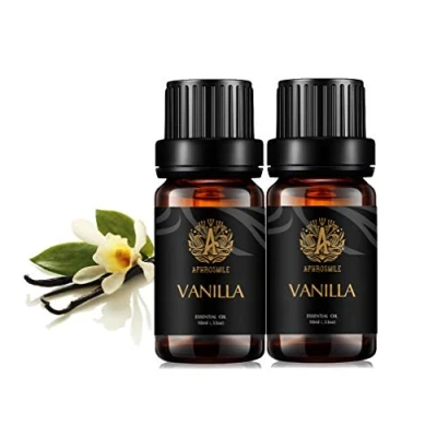 Imagen de aromaterapia vainilla Aceite Esencial Set, 100% puro aceites esenciales olor Set para difusor, grado terapéutico Fragancia Kit 2x10ml
