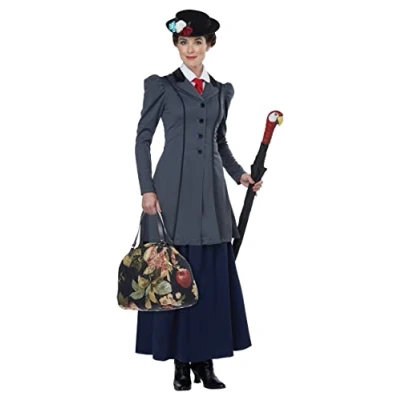 Imagen de California Costumes Disfraz de niñera para mujer, talla XL, color gris