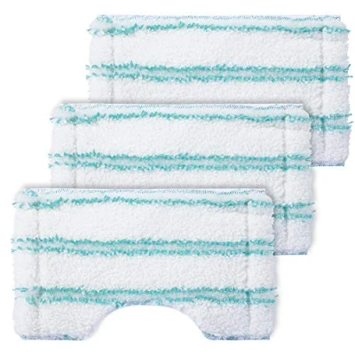 Imagen de Juego de 3 fundas repuesto para limpiadores Leifheit Bath Cleaner Micro Duo Telescope, ideal grifos, mopa microfibra con cerdas especiales, funda