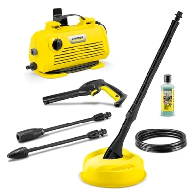 Imagen de Kärcher Hidrolimpiadora K 2 Premium Horizontal Home, presión: 110 bar, caudal: 360 l/h, rendimiento: 20 m²/h, 3,5 kg, pistola de alta presión, boquilla turbo, Vario Power Jet, kit para el hogar