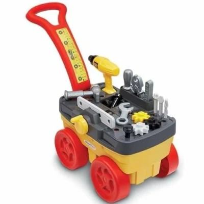 Imagen de Ecoiffier Carrito Trolley Mecanics con Herramientas, 19 Piezas, Adecuado A Partir de 18 Meses (7600002419)