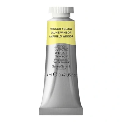 Imagen de Winsor &amp; Newton Acuarela Profesional Pintura de Acuarela, Alta Luminosidad, Resistente a la Luz, Calidad Archivo, Tubo 14 ML, Color Amarillo
