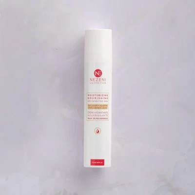 Imagen de Nezeni Crema Hidratante Facial Colageno Nutritiva Noche 10 Principios Activos Aumenta Producción de Colágeno Para Pieles Secas y/o Sensibles BAJA EN CONSERVANTES