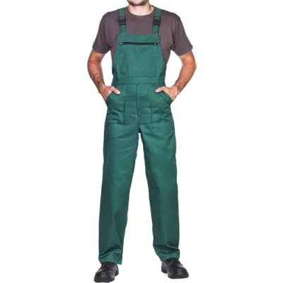 Imagen de MAZALAT work wear Pantalones con Peto de Trabajo para Hombre, Made in EU, Mono Trabajo, Azur, Blanco, Rojo, Verde, Negro
