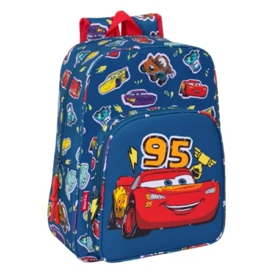 Imagen de Safta Cars Racing Mochila Escolar Infantil, Ideal para Niños de Diferentes Edades, Cómoda y Versátil, Calidad Resistencia, 27x10x33 cm