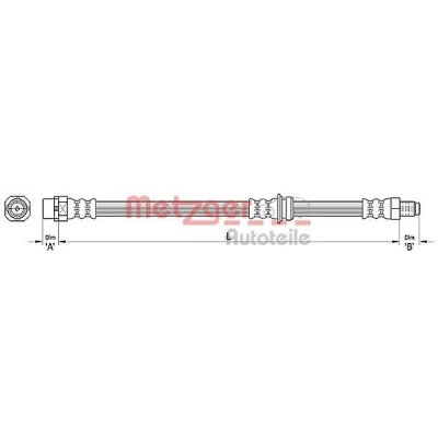 Imagen de METZGER 4110478 Latiguillos de Freno 603 BMW: X5