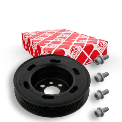 Imagen de febi BILSTEIN 33608 Polea de cigüeñal 6PK 143 5 con tornillos, para Plus AUDI: A4 B6 Berlina, A6 C5 Avant, B7 Berlina