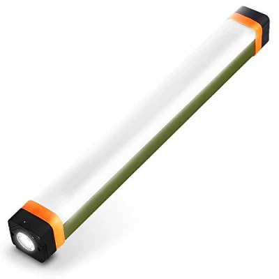 Imagen de LETOUR luz LED de acampada, 4 modos 400 lumens recargable por USB, con banco energía 1200 mAh, emergencia magnética IP68 resistente al agua, para senderismo, barbacoa aire libre