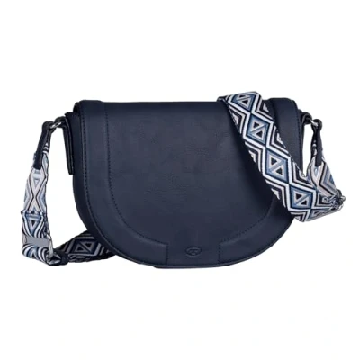 Imagen de TOM Tailor NANI MIT Gemustertem Webriemen Bandolera, Mujer, Talla: One Size, Dark blue