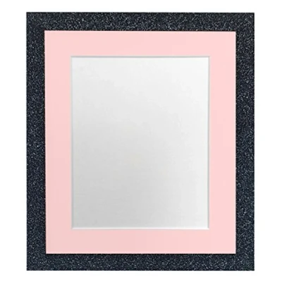 Imagen de FRAMES BY POST Glitz Marco de Fotos (Cristal, 24 x 18 cm), Color Gris Oscuro, Rosa (Montura), Image Size 12 Inch