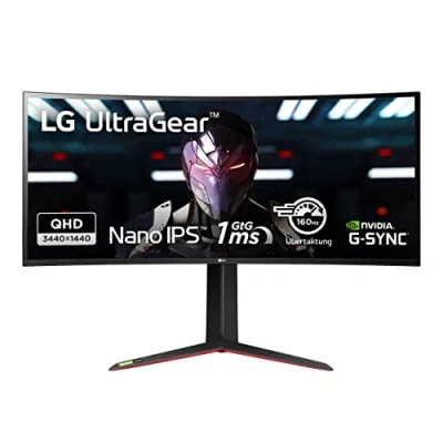 Imagen de LG 34GN850 B Monitor Gaming UltraGear, 34 pulgadas WQHD, ‎3440x1440, Panel NanoIPS, 21:9, HDMI, DisplayPort, 1ms, 144Hz, 1000:1, 400nit, DCI P3 98%, Conectividad Universal, Color Negro