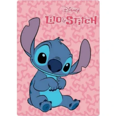 Imagen de arlis Lilo Stitch Disney Manta Polar (100 x 140 cm), Color Rosa