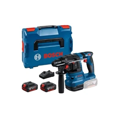 Imagen de Bosch Professional 18V System martillo perforador a batería GBH 22 (con SDS plus, indicado para perforar orificios entre 6 mm y 10 mm, incl. 2 baterías de 4,0 Ah, cargador GAL 40, en L BOXX)