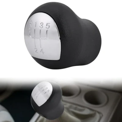 Imagen de Jadeshay Pomos de Palanca Cambios,5 Velocidades Cambio Marchas Manual Velocidad del Coche Compatible con 2 FASES KANGOO