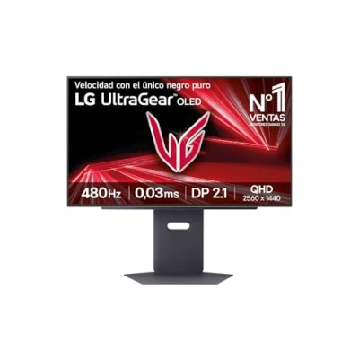 Imagen de Monitor gaming LG UltraGear™ 27GX790A B, 27&quot; QHD, 480 Hz, 0.03 ms, 2x HDMI, FreeSync™, Altura Ajustable, Morado grisáceo
