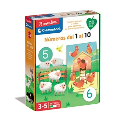 Imagen de Clementoni Números del 1 al 10, Juego Educativo y Matemáticas, Juguete en Español, a Partir de 3 años (55447)