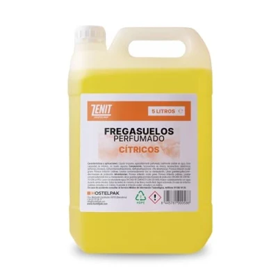 Imagen de Hostelpak 5L Fregasuelos perfumado Cítricos profesional, Para todo tipo de suelos, Aroma agradable y duradera
