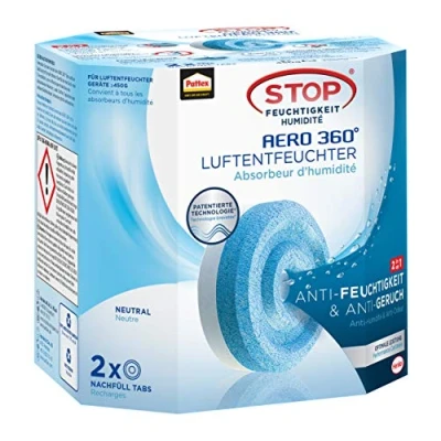 Imagen de Pattex deshumidificador de aire AERO 360 Paquete recambio pestañas neutras, reduce la humedad y los malos olores, 2 450 g para el
