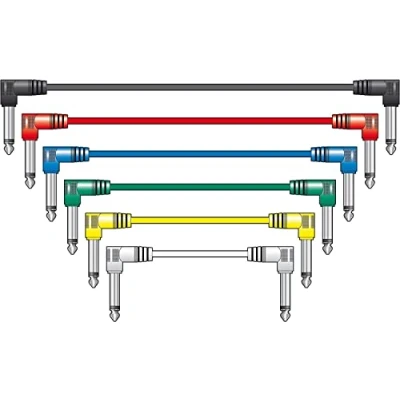 Imagen de Chord Juego de 6 cables conexión en ángulo derecho 1 metro
