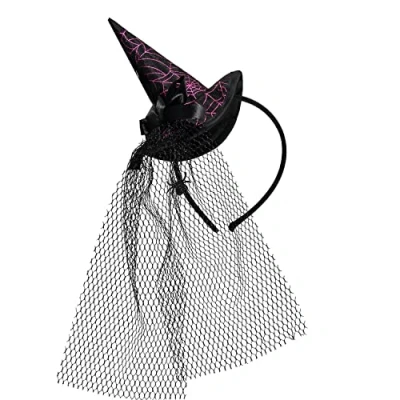 Imagen de Mini Witch Hat w Bow&amp;Feathers