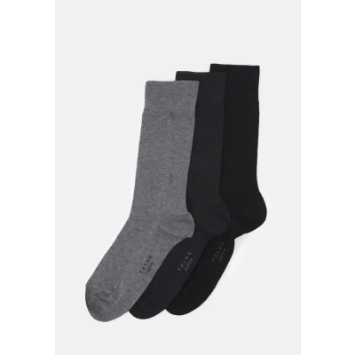 Imagen de Falke Happy Giftbox 3Pack Calcetines, Hombre, Talla: 43 46, Black/grey