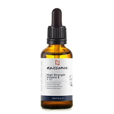 Imagen de Naissance Vitamina E Extra Fuerte n. º 827 (Aceite) 30ml 29.500 UI, natural, vegana, libre de hexano y no OGM.